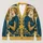 Public Library Advocate Woodcut Floral Style for Book Lovers and Teen Readers All-over Print Knitted Cardigan - 1