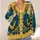Public Library Advocate Woodcut Floral Style for Book Lovers and Teen Readers All-over Print Knitted Cardigan - 4