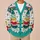 Nordic Christmas Trees With Colorful Lights And Snowflakes For Cozy Holiday Style Teens All-over Print Knitted Cardigan - 6