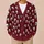 Ivory Skull Motifs for Cozy Autumn Layering and Everyday Alternative Style Lovers All-over Print Knitted Cardigan - 6