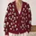 Ivory Skull Motifs for Cozy Autumn Layering and Everyday Alternative Style Lovers All-over Print Knitted Cardigan - 2