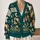 Murderbot Robot Snowflake Folk Motifs for Cozy Winter Layering and Sci-Fi Fans All-over Print Knitted Cardigan - 2