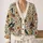 Vintage Folk Crow and Wildflower Bookish Style for Cozy Autumn Layering and Campus Days All-over Print Knitted Cardigan - 2
