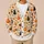 Watercolor Autumn Pumpkins, Black Cats And Books For Cozy Fall Reading Days At Home All-over Print Knitted Cardigan - 6
