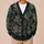 Golden Coral and Sea Fan Details for Moody Halloween Evenings All-over Print Knitted Cardigan - 6