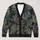 Golden Coral and Sea Fan Details for Moody Halloween Evenings All-over Print Knitted Cardigan - 1