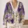 Purple Iris Blooms for Romantic Autumn Layering and Everyday Botanical Style Lovers All-over Print Knitted Cardigan - 2