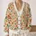 Folk Art Birds, Berries And Wildflowers For Cozy Autumn Cottagecore Style All-over Print Knitted Cardigan - 2