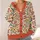 Retro Floral Read Books Walk Dogs Slogan for Cozy Autumn Everyday Layering All-over Print Knitted Cardigan - 4