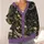 Gothic Skull Lily Of The Valley Moon For Dark Autumn Layering All-over Print Knitted Cardigan - 4