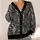 Gothic Demon Skull and Raven Motifs for Dark Alternative Everyday Style for Occult Fans All-over Print Knitted Cardigan - 4