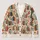 Vintage Books And Flowers For Cozy Autumn Reading And Everyday Layering All-over Print Knitted Cardigan - 1
