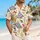 Enchanted Castle and Rose Motifs for Storybook Vacations and Ballroom Fans Hawaiian Shirt - 6