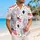 Red White and Blue Fireworks for July Fourth Beach Celebrations and Summer Getaways Hawaiian Shirt - 6