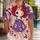 Red Yarn Rag Doll With Patchwork Dress For Playful Island Getaways And Fan Gifts Hawaiian Shirt - 1