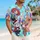 Jester, Purple Rabbit, Rag Doll, and Ringmaster for Playful Vacation Adventures Hawaiian Shirt - 6