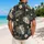 Black Ivory Pinstripe Tropical Florals for Halloween Getaways and Island Vacations Hawaiian Shirt - 2