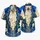 Royal Blue Gold Trim and Jeweled Cravat Costume for Halloween Cosplay Celebrations Hawaiian Shirt - 5