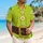 Lime Green Dwarf Costume Details for Halloween Party Celebrations and Fans Hawaiian Shirt - 6