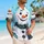 Cheerful Snowman and Icy Snowflakes for a Whimsical Winter Holiday Celebration Getaway Hawaiian Shirt - 6