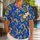Royal Blue Gold Enchanted Ballroom Couple Costume for Romantic Halloween Celebrations Hawaiian Shirt - 1
