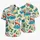 Colorful Cartoon Cruise Ships and Tropical Flowers for Sunny Island Family Vacations Hawaiian Shirt - 5