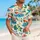 Colorful Cartoon Cruise Ships and Tropical Flowers for Sunny Island Family Vacations Hawaiian Shirt - 6