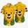 Cheerful Golden Bear Face with Tropical Blooms for Sunny Island Getaways and Vacations Hawaiian Shirt - 5