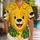 Cheerful Golden Bear Face with Tropical Blooms for Sunny Island Getaways and Vacations Hawaiian Shirt - 1