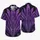 Violet Feathered Villain Costume Style for Halloween Parties and Tropical Getaways Hawaiian Shirt - 5