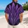 Violet Feathered Villain Costume Style for Halloween Parties and Tropical Getaways Hawaiian Shirt - 2