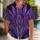 Violet Feathered Villain Costume Style for Halloween Parties and Tropical Getaways Hawaiian Shirt - 1