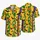 Orange Gingham Bats And Purple Stripes For Halloween Theme Park Night Festivities Hawaiian Shirt - 5