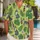 Tropical Fox and Palm Frond Outfit Inspiration for Family Summer Vacation Getaways Hawaiian Shirt - 1