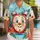 Vintage Alarm Clock Character for Theme Park Days and Whimsical Vacation Outfits Hawaiian Shirt - 1