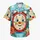 Vintage Alarm Clock Character for Theme Park Days and Whimsical Vacation Outfits Hawaiian Shirt - 7