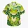 Lime Green Tree Frog Tropical Island Style for Summer Getaways and Costume Parties Hawaiian Shirt - 7