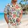 Retro Holiday Cartoon Animal Faces for Festive Winter Getaways and Island Vacations Hawaiian Shirt - 6