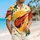 Bold Red And Gold Hero Emblem for Theme Park Adventures and Family Vacation Fun Hawaiian Shirt - 6