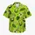 Neon Lime Patchwork Monster Faces for Halloween Theme Park Nights and Costume Parties Hawaiian Shirt - 7
