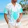 Purple Cyan Spider Emblem with Web Accents for Beach Getaways and Halloween Celebrations Hawaiian Shirt - 6