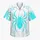 Purple Cyan Spider Emblem with Web Accents for Beach Getaways and Halloween Celebrations Hawaiian Shirt - 7