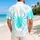 Purple Cyan Spider Emblem with Web Accents for Beach Getaways and Halloween Celebrations Hawaiian Shirt - 2