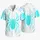 Purple Cyan Spider Emblem with Web Accents for Beach Getaways and Halloween Celebrations Hawaiian Shirt - 5