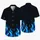Electric Blue Flame Border For Halloween Cosplay And Theme Park Adventure Lovers Hawaiian Shirt - 5