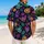 Neon Halloween Phantom Faces, Ghosts and Spiders for Adults at Haunted Island Parties Hawaiian Shirt - 2