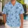 Pastel Blue Resort Motifs for Sunny Park Days and Vacation Getaways Hawaiian Shirt - 1