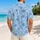 Pastel Blue Resort Motifs for Sunny Park Days and Vacation Getaways Hawaiian Shirt - 2
