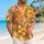 Tropical Orange Hibiscus and Playful Island Animals for Sunny Beach Vacation Getaways Hawaiian Shirt - 6