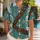 Teal Adventurer Costume Details for Halloween Cosplay and Storybook-Themed Parties Hawaiian Shirt - 1